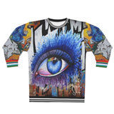 All Eyes on You Graffiti Unisex Sweatshirt All Over Prints - Thathoodyshop