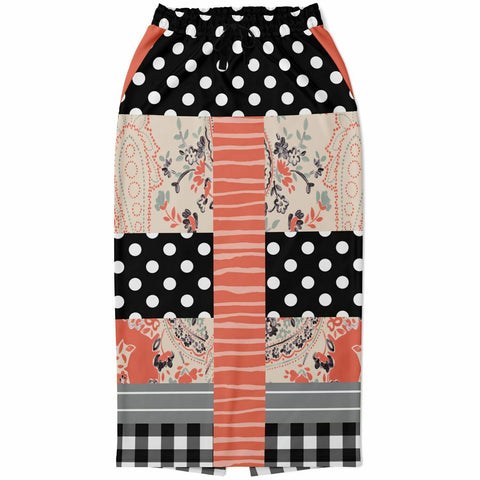 Mint Julep Black Pocket Maxi Skirt Long Pocket Skirt - Thathoodyshop
