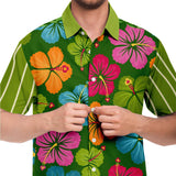 The Tiki God S/S Button Down Shirt Short Sleeve Button Down Shirt - AOP - Thathoodyshop