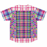 Mercury Retrograde Plaid Button Front Jersey Baseball Jersey - Thathoodyshop