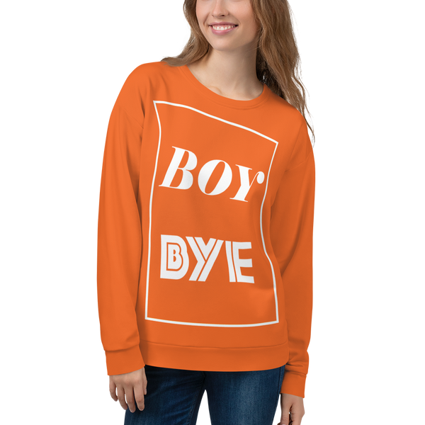 Boy BYE Sweatshirt Orange That Hoody Shop