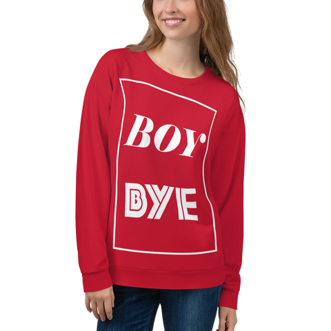 Boy BYE Sweatshirt (Red) - Thathoodyshop
