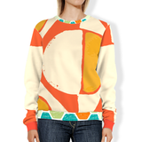 Abstract Orange Unisex Sweatshirt Sweatshirt - Thathoodyshop