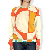 Abstract Orange Unisex Sweatshirt Sweatshirt - Thathoodyshop