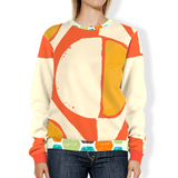 Abstract Orange Unisex Sweatshirt Sweatshirt - Thathoodyshop