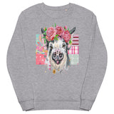 Pink Calypso Piggy Unisex Organic French Terry Sweatshirt French Terry Sweatshirt - Thathoodyshop