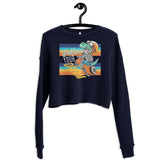 Follow Your Dream Dino Crop Sweatshirt Crop Sweatshirt - Thathoodyshop
